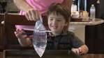 fin science experiments for kids - leak-proof bag